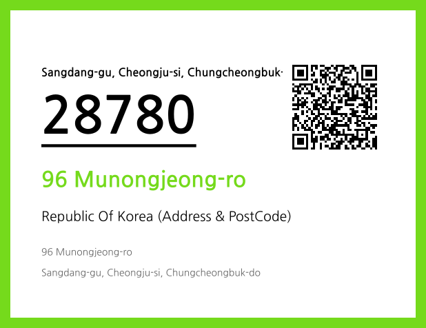 Address and Postal Code QR Code Image (CC BY 4.0)