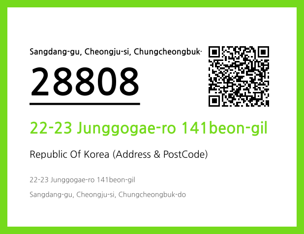 Address and Postal Code QR Code Image (CC BY 4.0)