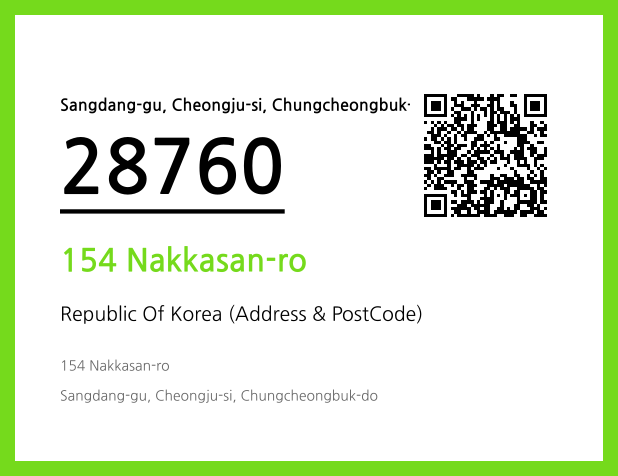 Address and Postal Code QR Code Image (CC BY 4.0)