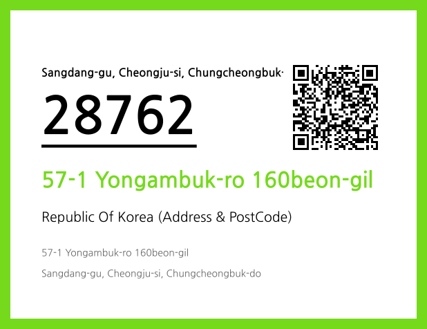 CC BY 4.0 Address and Postal Code QR Code Image (CC BY 4.0)