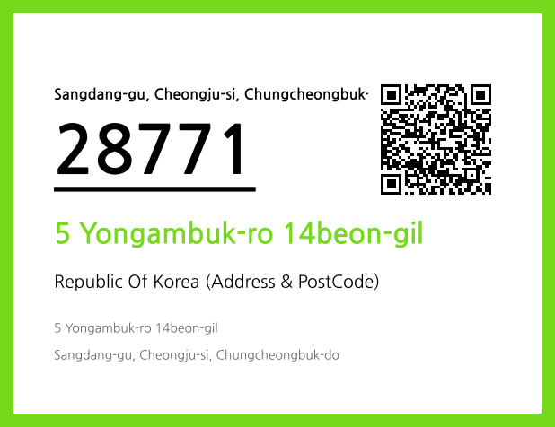 Address and Postal Code QR Code Image (CC BY 4.0)