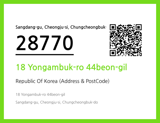 CC BY 4.0 Address and Postal Code QR Code Image (CC BY 4.0)