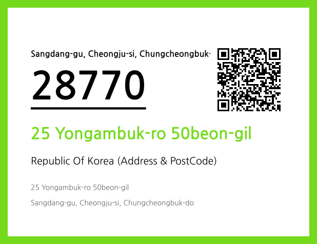 Address and Postal Code QR Code Image (CC BY 4.0)