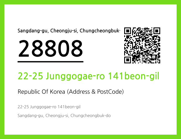 CC BY 4.0 Address and Postal Code QR Code Image (CC BY 4.0)