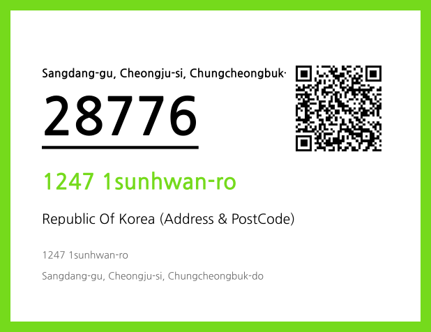 CC BY 4.0 Address and Postal Code QR Code Image (CC BY 4.0)
