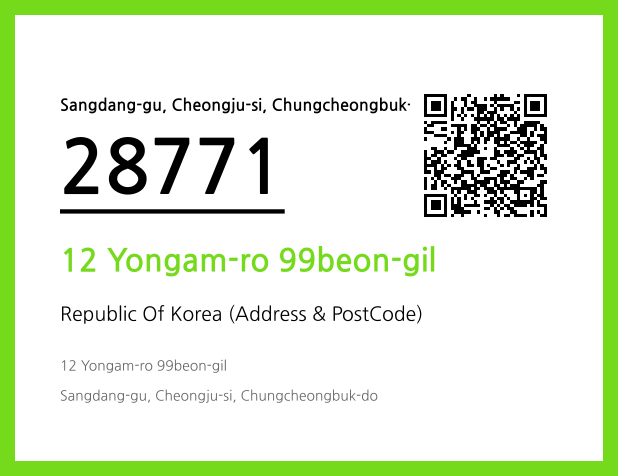 Address and Postal Code QR Code Image (CC BY 4.0)