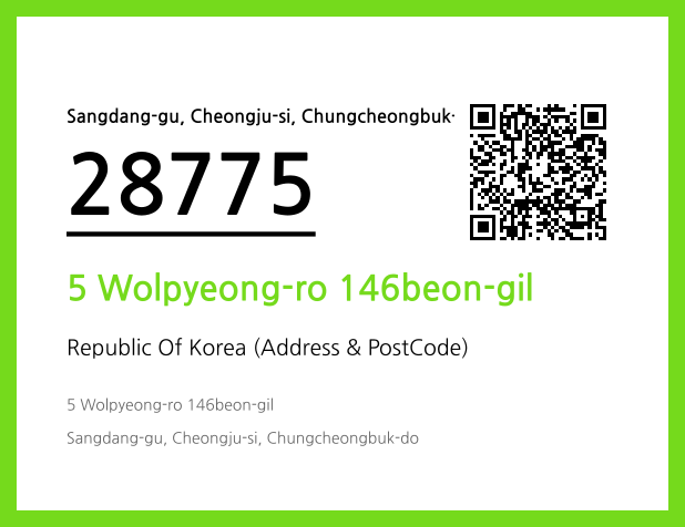 Address and Postal Code QR Code Image (CC BY 4.0)