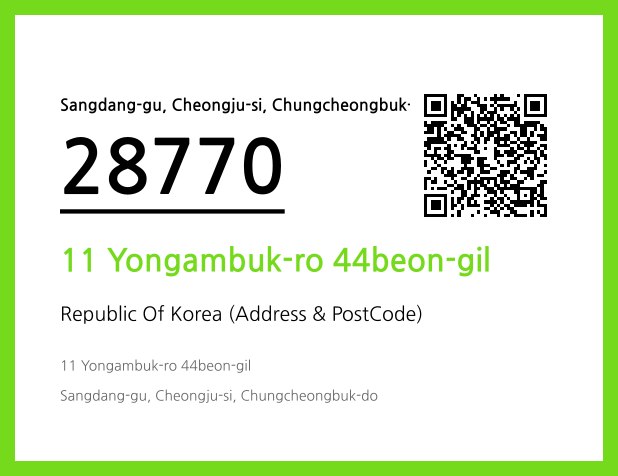 Address and Postal Code QR Code Image (CC BY 4.0)