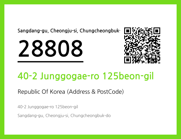 Address and Postal Code QR Code Image (CC BY 4.0)