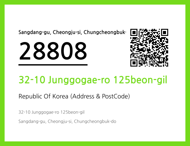 Address and Postal Code QR Code Image (CC BY 4.0)