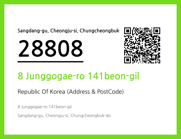 CC BY 4.0 Address and Postal Code QR Code Image (CC BY 4.0)