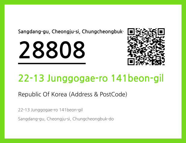 Address and Postal Code QR Code Image (CC BY 4.0)