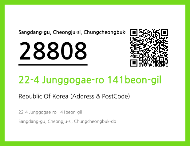 Address and Postal Code QR Code Image (CC BY 4.0)
