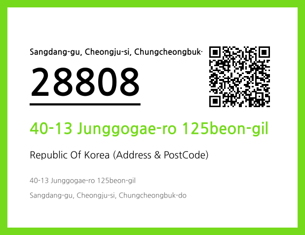 Address and Postal Code QR Code Image (CC BY 4.0)