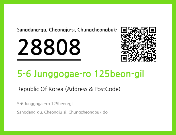 Address and Postal Code QR Code Image (CC BY 4.0)