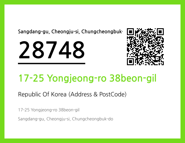 Address and Postal Code QR Code Image (CC BY 4.0)