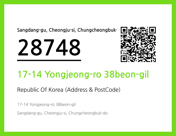 Address and Postal Code QR Code Image (CC BY 4.0)