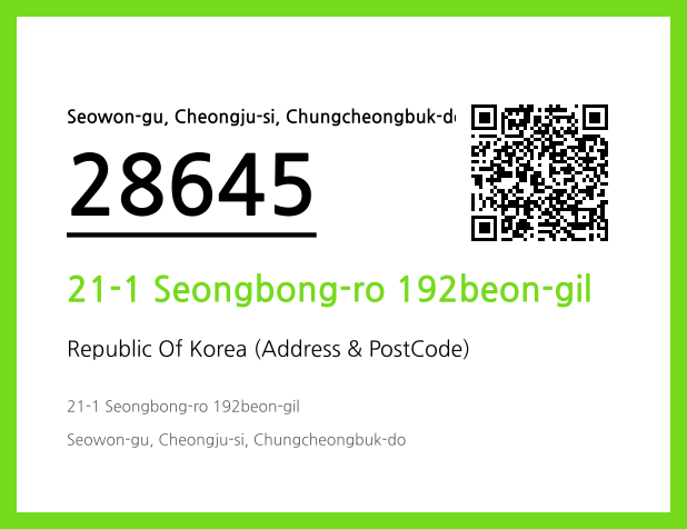 Address and Postal Code QR Code Image (CC BY 4.0)