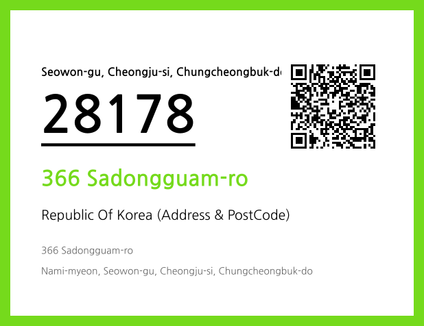 Address and Postal Code QR Code Image (CC BY 4.0)