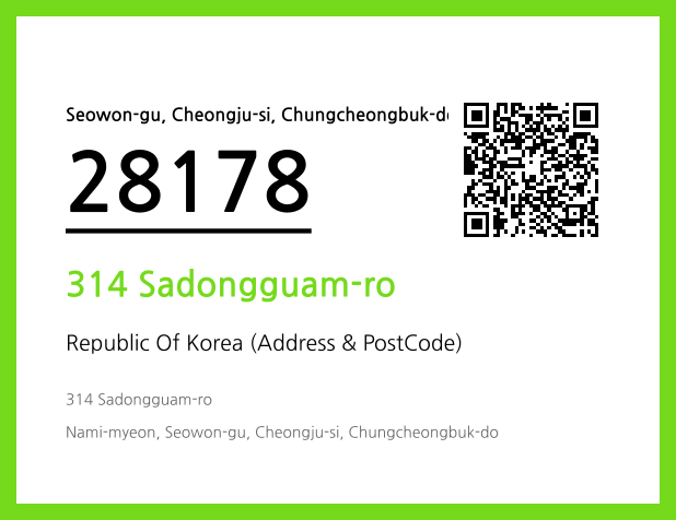 Address and Postal Code QR Code Image (CC BY 4.0)