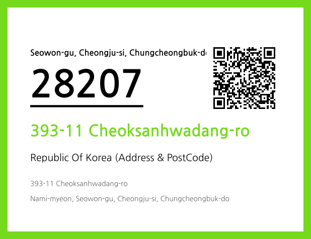 CC BY 4.0 Address and Postal Code QR Code Image (CC BY 4.0)