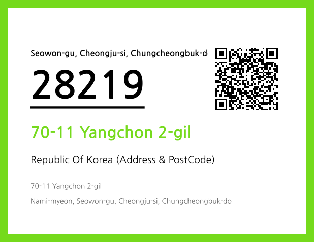 Address and Postal Code QR Code Image (CC BY 4.0)