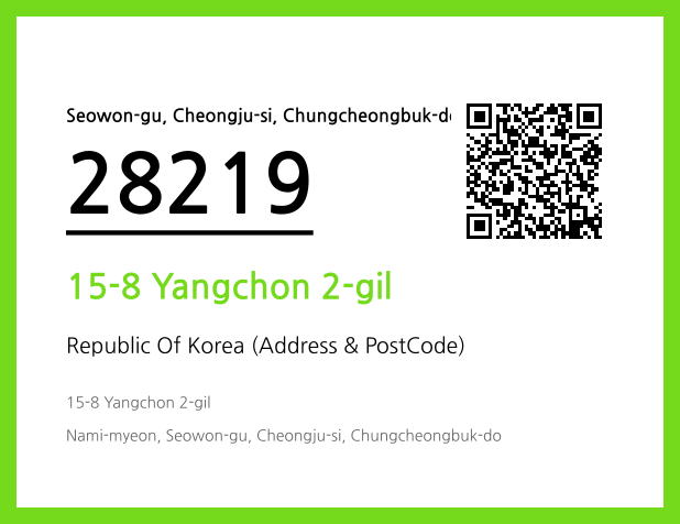 Address and Postal Code QR Code Image (CC BY 4.0)
