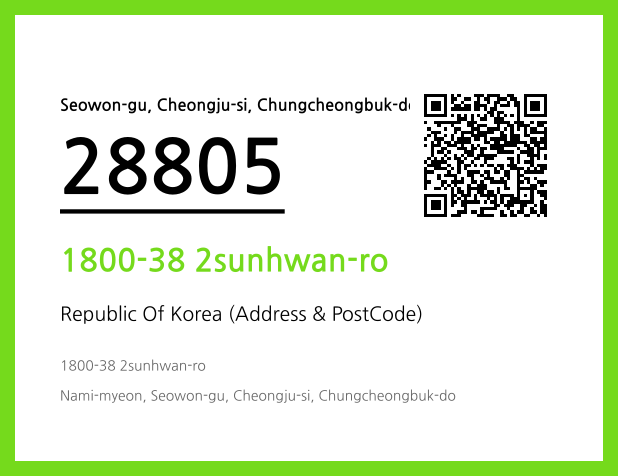 CC BY 4.0 Address and Postal Code QR Code Image (CC BY 4.0)