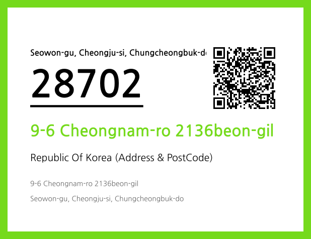 Address and Postal Code QR Code Image (CC BY 4.0)