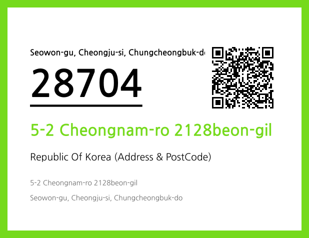Address and Postal Code QR Code Image (CC BY 4.0)