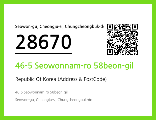 Address and Postal Code QR Code Image (CC BY 4.0)