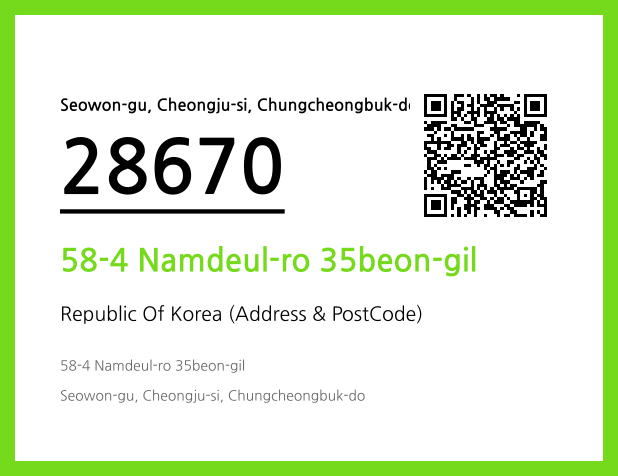 Address and Postal Code QR Code Image (CC BY 4.0)