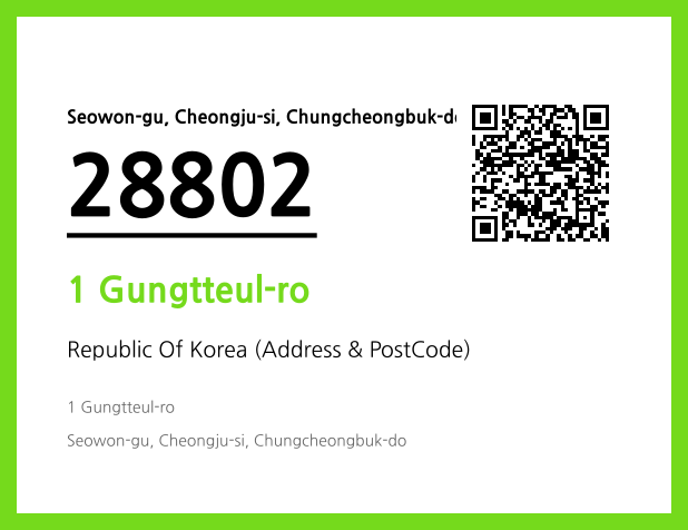 Address and Postal Code QR Code Image (CC BY 4.0)