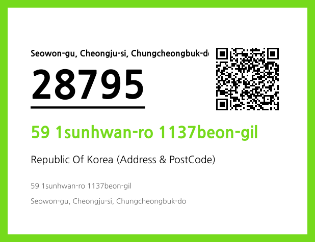 Address and Postal Code QR Code Image (CC BY 4.0)