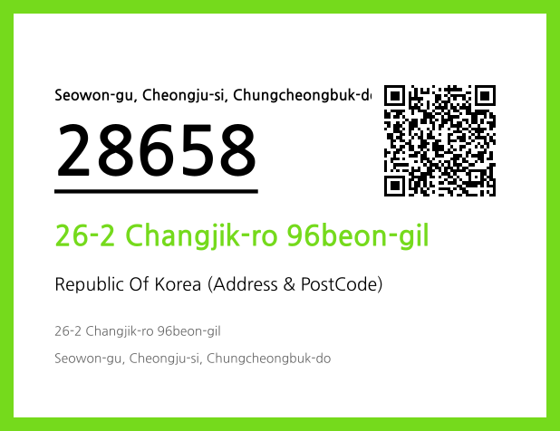 Address and Postal Code QR Code Image (CC BY 4.0)