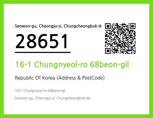 Address and Postal Code QR Code Image (CC BY 4.0)