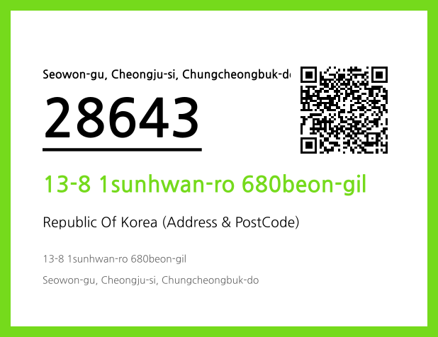 CC BY 4.0 Address and Postal Code QR Code Image (CC BY 4.0)