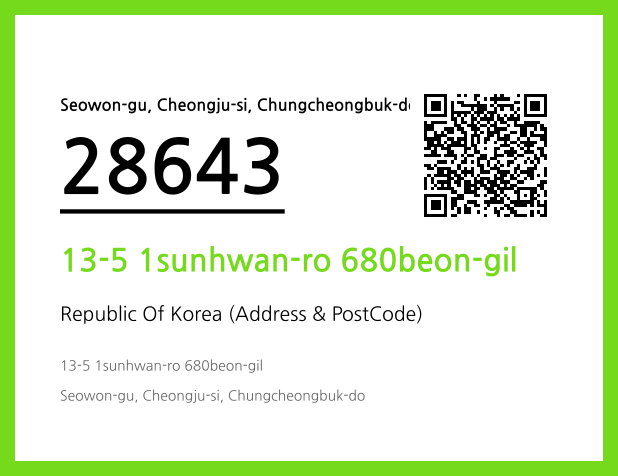 Address and Postal Code QR Code Image (CC BY 4.0)