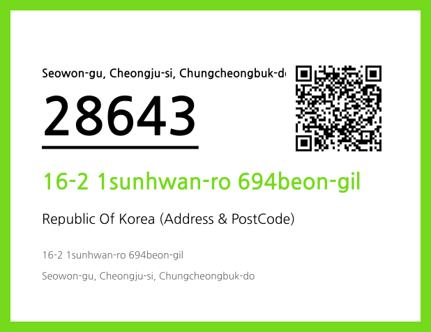 Address and Postal Code QR Code Image (CC BY 4.0)