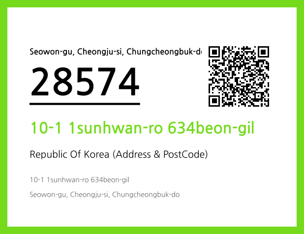 Address and Postal Code QR Code Image (CC BY 4.0)