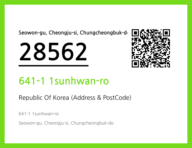 Address and Postal Code QR Code Image (CC BY 4.0)