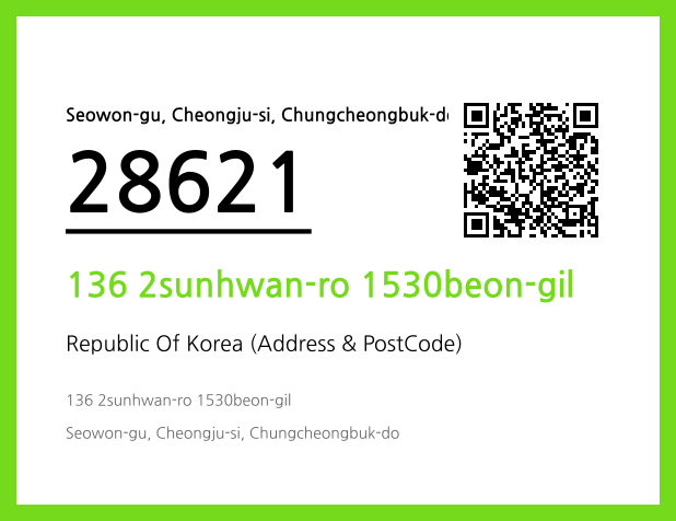 Address and Postal Code QR Code Image (CC BY 4.0)