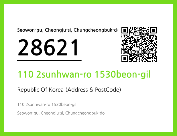 Address and Postal Code QR Code Image (CC BY 4.0)