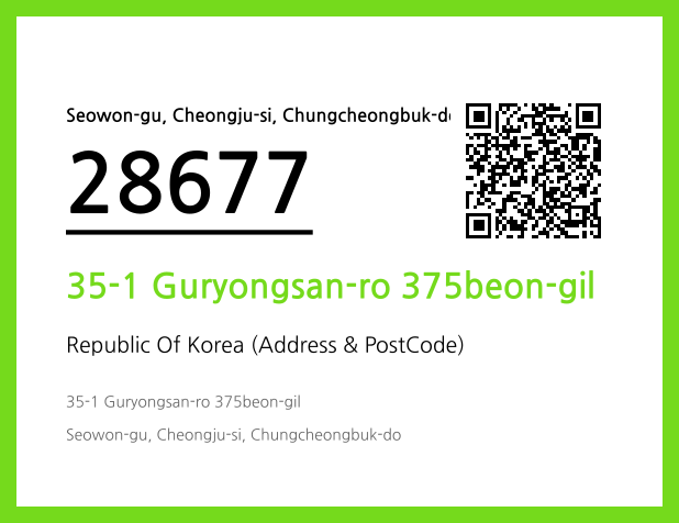 CC BY 4.0 Address and Postal Code QR Code Image