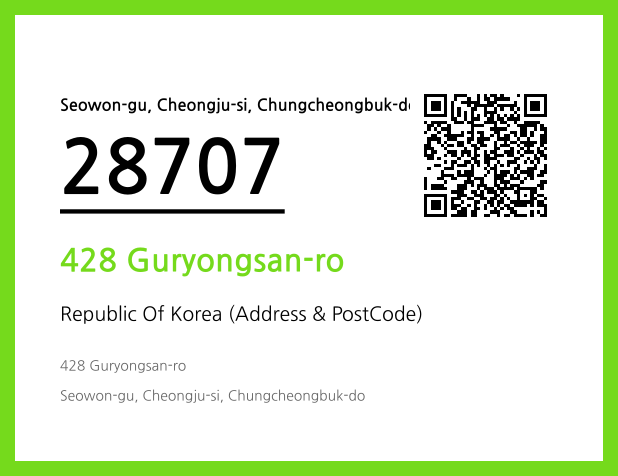 Address and Postal Code QR Code Image (CC BY 4.0)