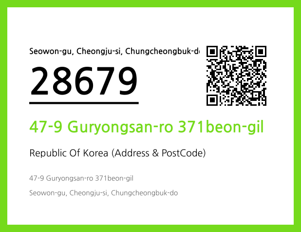 Address and Postal Code QR Code Image (CC BY 4.0)