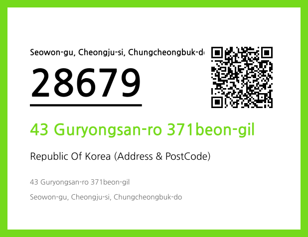 Address and Postal Code QR Code Image (CC BY 4.0)