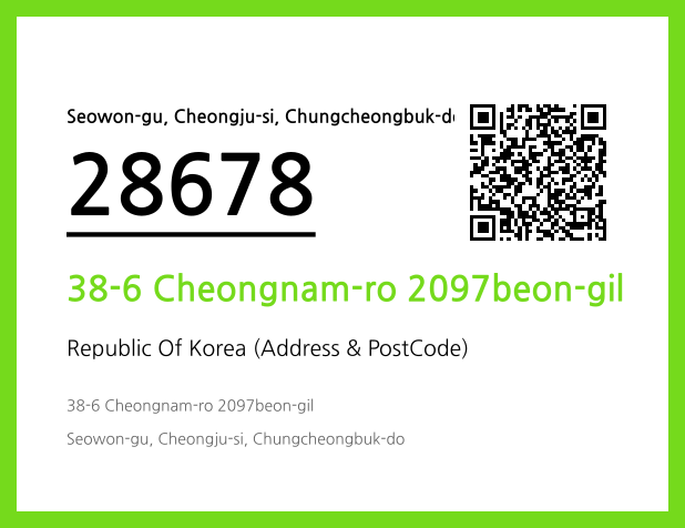 Address and Postal Code QR Code Image (CC BY 4.0)