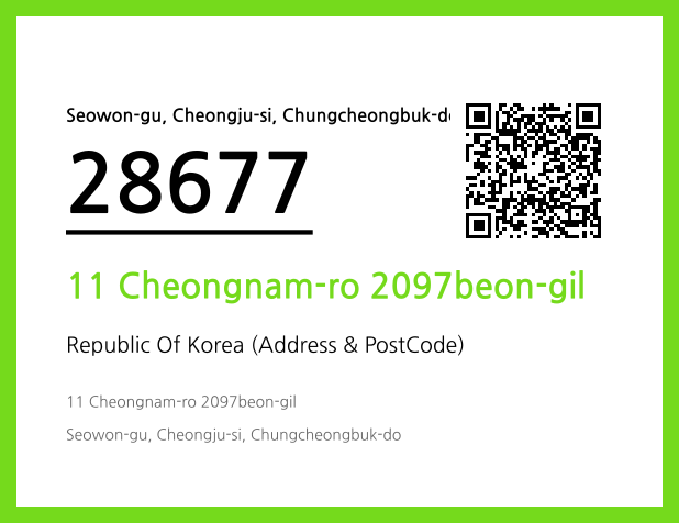 Address and Postal Code QR Code Image (CC BY 4.0)