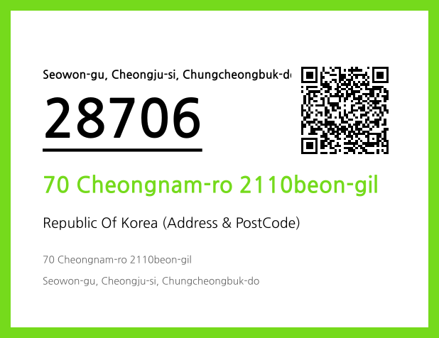 CC BY 4.0 Address and Postal Code QR Code Image (CC BY 4.0)